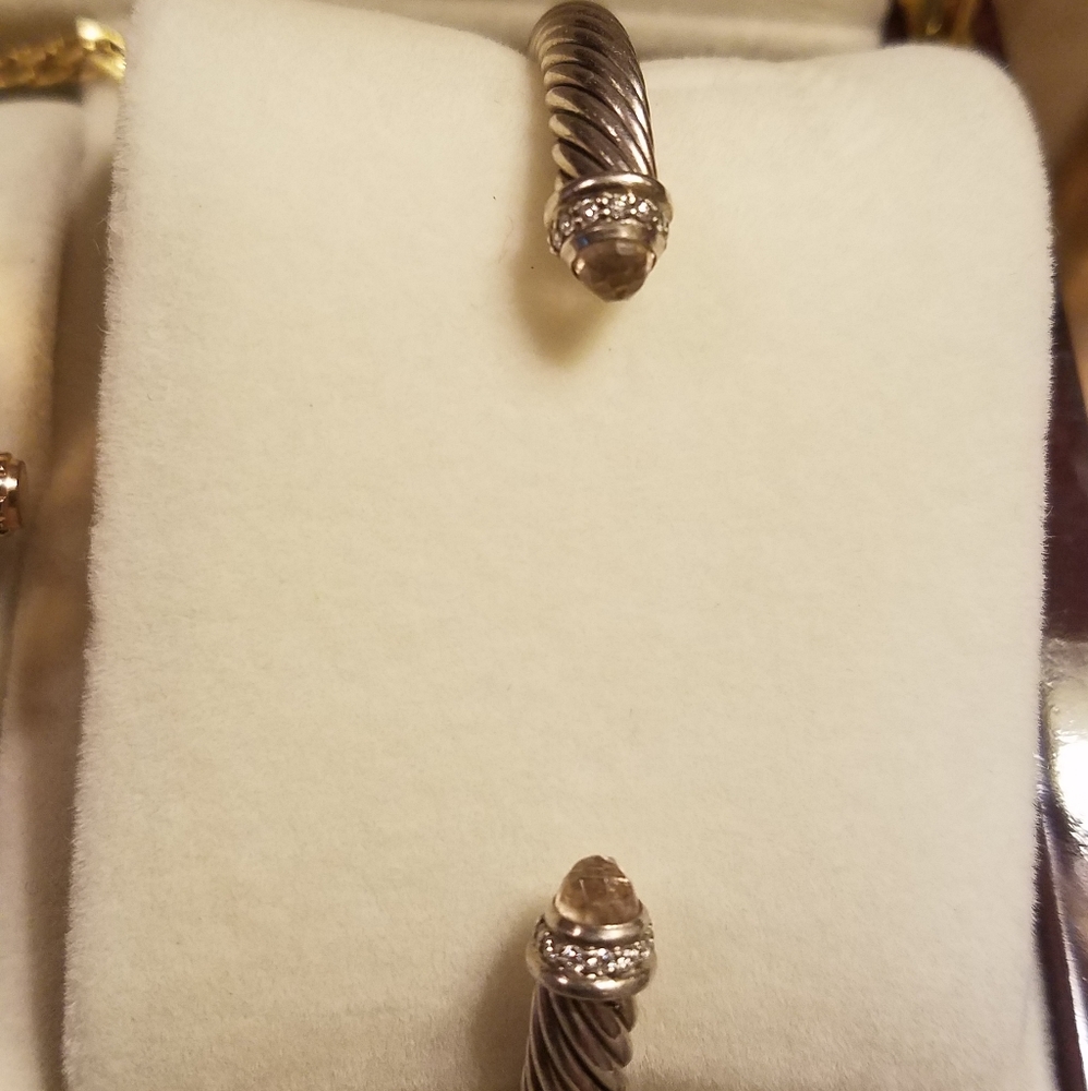 David Yurman bracelet 5mm morganite and diamonds